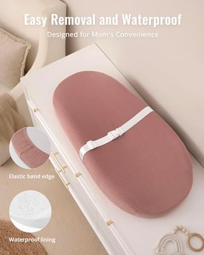 Waterproof lining detail on Blissful Diary changing pad foam