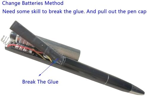 Cooplay novelty shock pen being held to demonstrate the realistic office ballpoint pen appearance.
