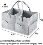 PandaEar nursery storage basket with diapers and wipes