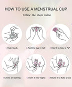 Full contents of the Ginalaia menstrual kit including instruction manual and storage accessories.