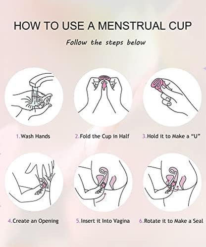 Full contents of the Ginalaia menstrual kit including instruction manual and storage accessories.