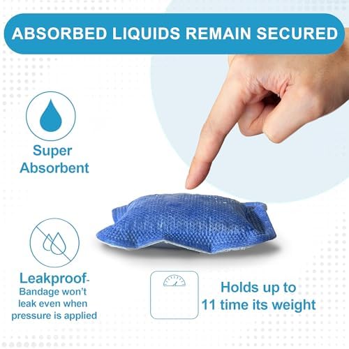 Latex-free non-adhesive wound dressing showing the fluid-repellent breathable outer backing layer.