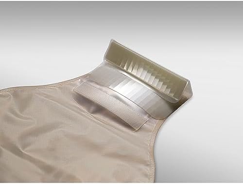 Hollister 8331 ostomy bag highlighting the trim to fit cut lines for custom stoma sizing.
