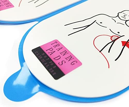 CPR Assistant training pads showing adhesive side and velcro back