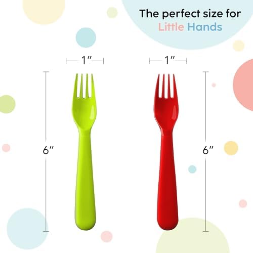 Durable and reusable children cutlery set in bright colors