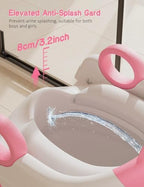 Detailed shot of the three point two inch raised splash guard and soft PVC cushion