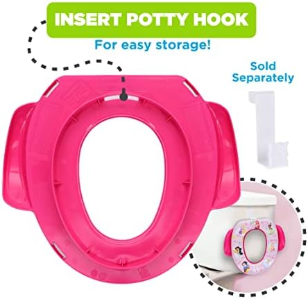 Cushioned baby toilet training seat ring decorated with imported American princess graphics