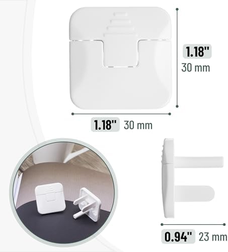 Close up of Bates Choice 3 prong outlet cover
