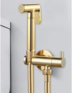 Handheld brass bidet sprayer with 2 meter flexible hose