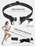 Pecute active waist leash system for medium and large dogs