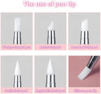 Comparison of different silicone tool shapes for nail carving and shaping