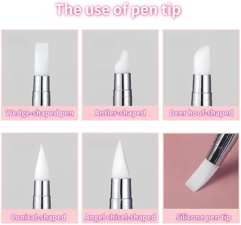Comparison of different silicone tool shapes for nail carving and shaping
