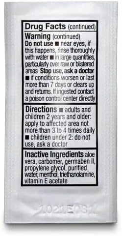 Twelve pack of 1/8 ounce sterile burn relief hydrogel sachets for minor burn care.