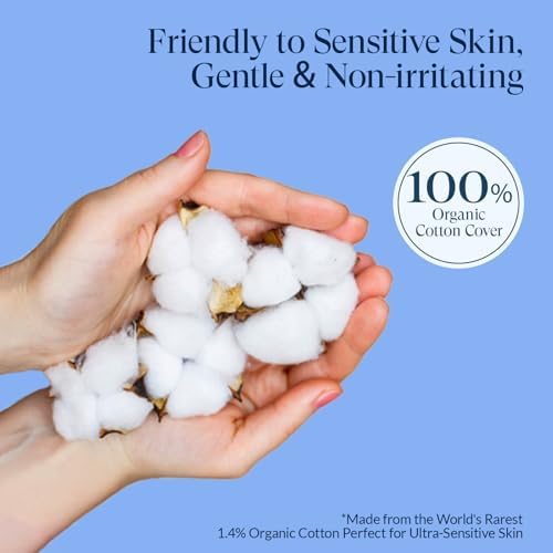 Ultra thin organic cotton sanitary napkin with wings for leak prevention