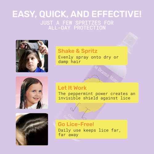 Non-toxic kids hair spray for easy detangling and soft hair management.