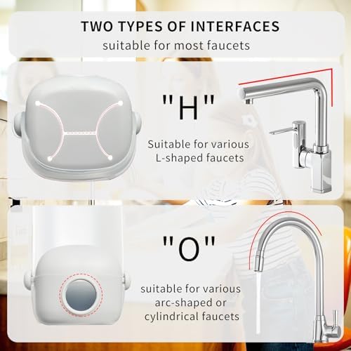 Compact and portable grey silicone faucet extension ideal for home use and family travel convenience