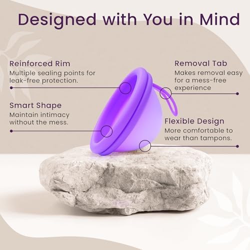 Close up of the flexible BPA free silicone material of the EcoBlossom period disc.