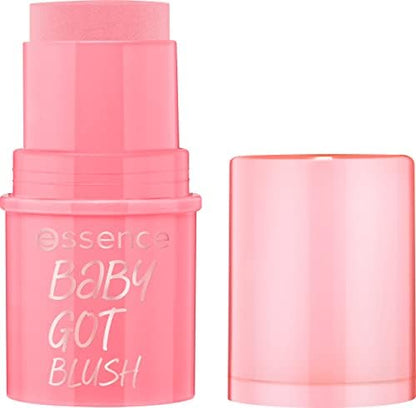 Essence Cosmetics Baby Got Blush Stick 10 Tickle Me Pink front view cream blush stick