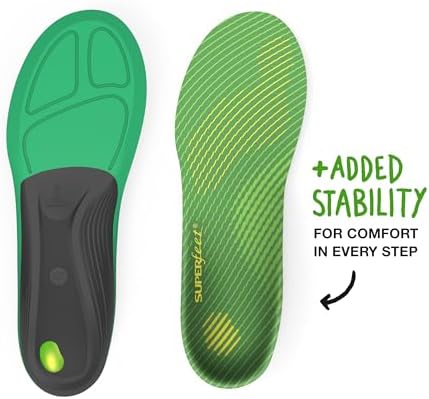 Side profile of Superfeet Run Support showing deep heel cup and arch height