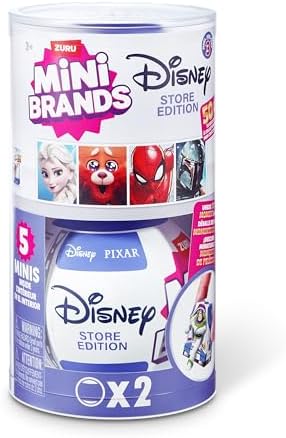 ZURU surprise collectible capsules opening in two halves to reveal hidden Disney toy miniatures.