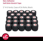 Cramer cohesive athletic tape being applied to a knee for support