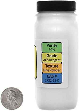 Two wide mouth space saver bottles of pure chemical reagent powder