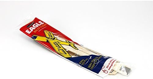 Six individually packaged classic balsa wood toy airplanes displayed together