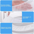 Zeckzoin travel toilet seat protector demonstration illustrating the waterproof barrier feature.