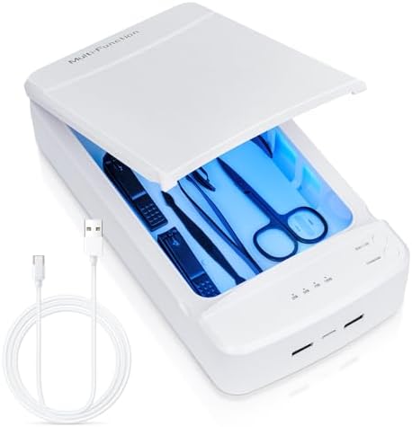 LXIANGN portable USB nail tool sterilizer box front view