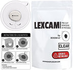 Lexcam pre cut clear patches pack of twenty showing dual piece backing removal system