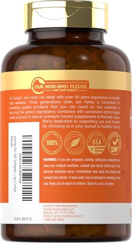 Carlyle cold pressed softgels nutritional information close up