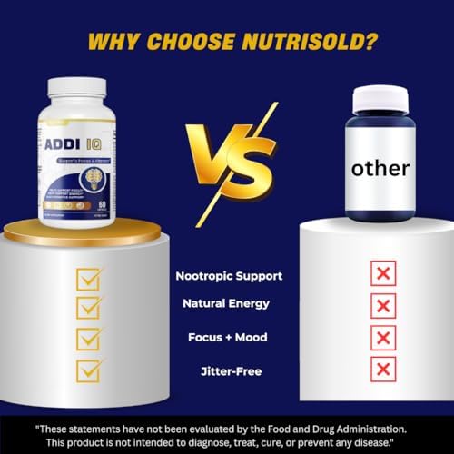 Nutrisold nootropic capsules showing ingredients label with thiamin and magnesium for alertness