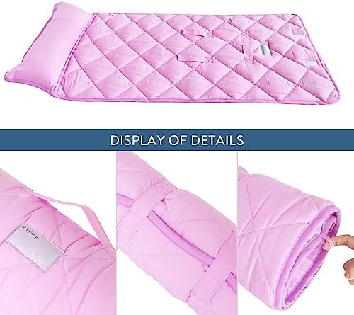 Premium microfiber toddler mat with plush minky dot blanket texture close up view