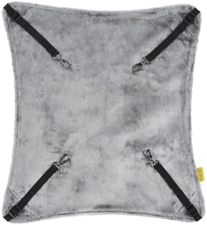 Jetec hanging pet swing bed installed securely inside a wire catio setup