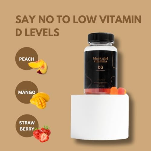 Black Girl Vitamins D3 chewable gummies texture and appearance