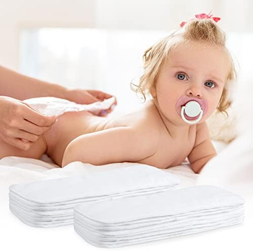 Reginary reusable diaper inserts showing side thickness