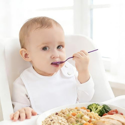 Baby wearing white organic cotton bandana bib