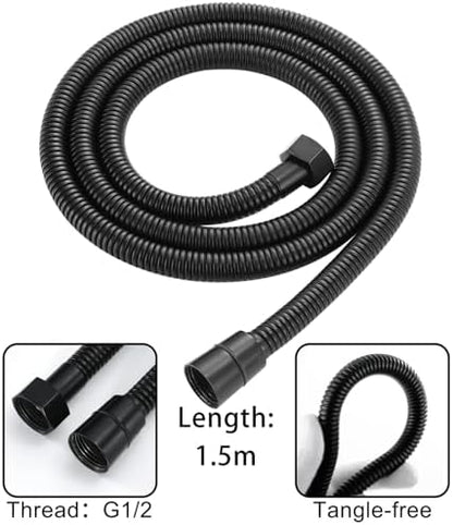 Wrkmh black and gold bidet set components
