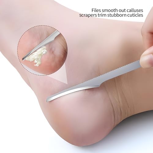 Complete Bolsdoic pedicure kit organized neatly inside its durable metal storage container