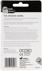 Short and long pin hair care combs for nit removal