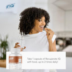 Fiq Recuperate IQ 60 count supplement bottle top cap view