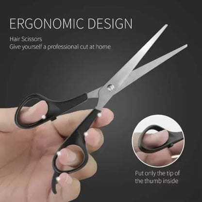 High quality barber shears kit for men and women hair trimming and maintenance