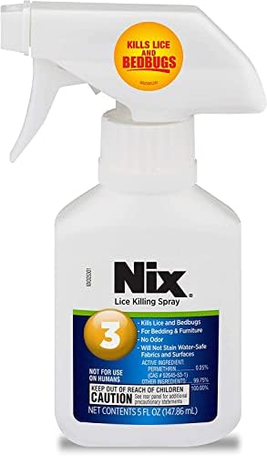 Odorless Nix spray for killing bed bugs on mattresses and furniture surfaces.