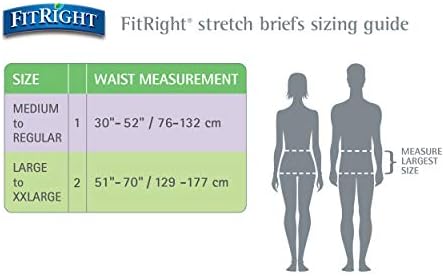 FitRight 4D super absorbent adult brief showing the color-changing moisture alert wetness indicator.