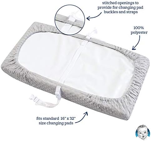 Standard sixteen by thirty two inch infant diaper mat wrapper