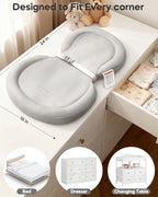 Mamatepe portable changing pad placed on a nursery dresser