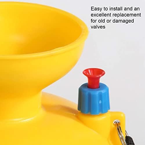 Automatic safety release valve showing red plunger base