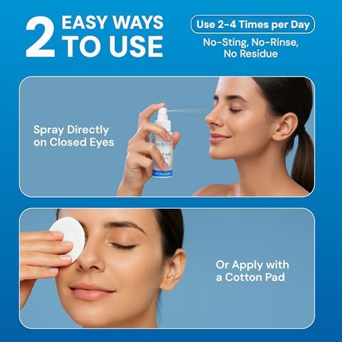 Pure & Clean 0.01 percent HOCl formula for sensitive eye care and lash cleansing.