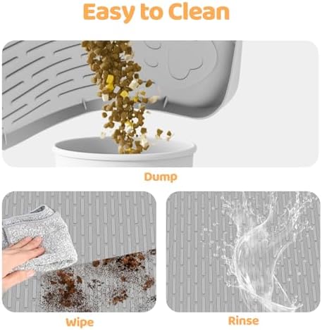 Bartuke pet food mat food grade silicone texture closeup