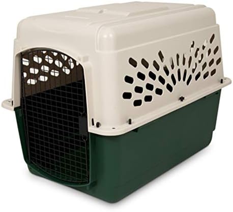 Petmate 36 inch outdoor dog crate side angle